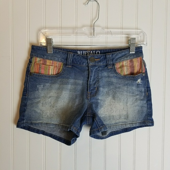 BUFFALO David Bitton BOHO Jean Shorts - Picture 2 of 8